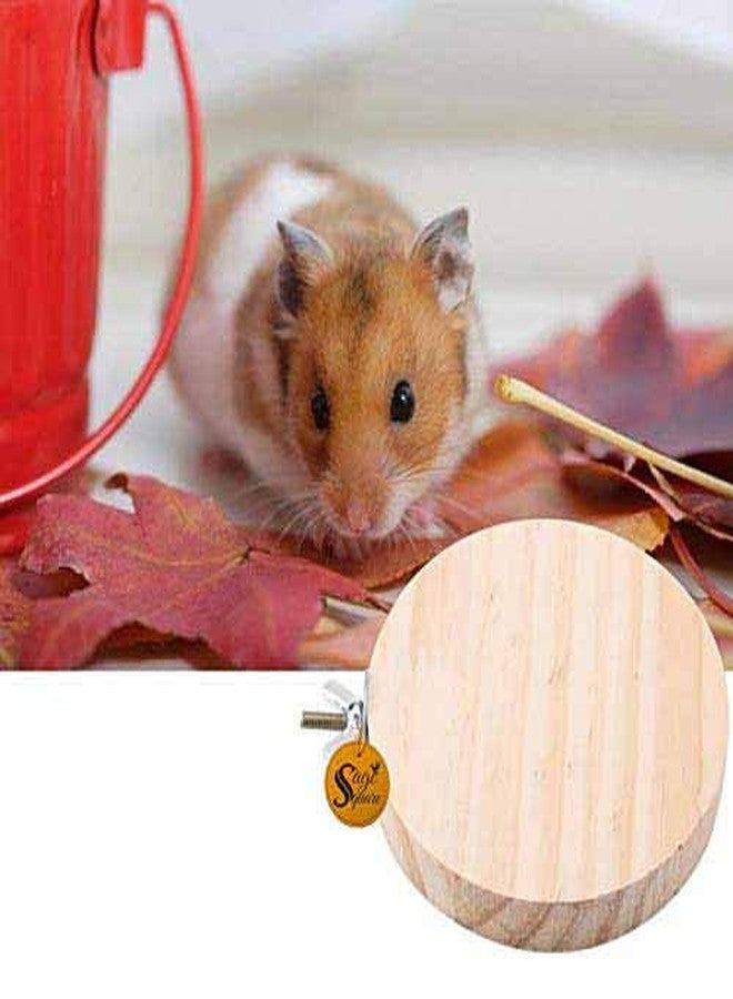 سايج سكوير منصة قفص خشبية طبيعية مرحة من سيج سكوير، مكان للتسلق والتمرين للهامستر والطيور والجرذان والقنافذ والفئران. - Image 1